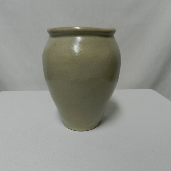 Hearth & Hand Magnolia Urn Vase ceramic 7.5" Tall Jar smooth beige brown Pottery - Picture 2 of 8
